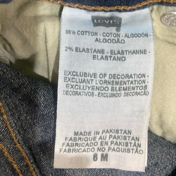 Levi Strauss dark wash straight leg perfectly slimming 512 stretch denim jeans 6 - Picture 7 of 8
